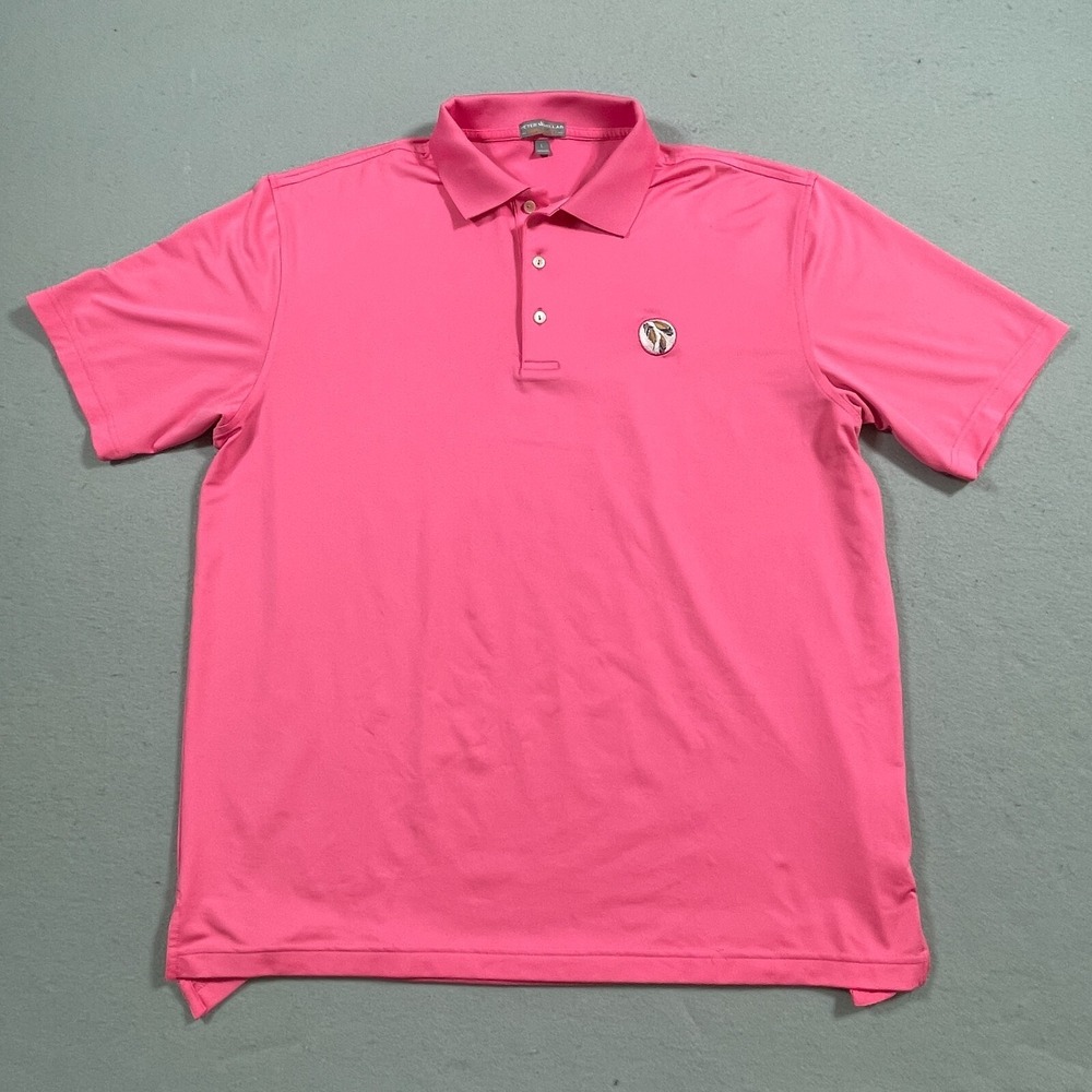 Peter Millar Bright Pink Performance Polo